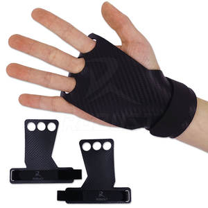 Protège-paumes antidérapantes en cuir de vachette de taille personnalisable pour l'haltérophilie et le fitness. - Product Image 6