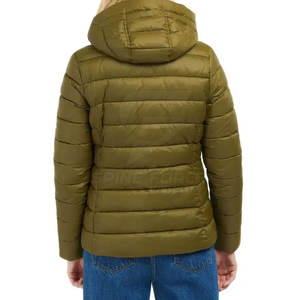 Veste matelassée pour femmes avec logo personnalisé vente en gros à bas prix d'usine disponible en différentes qualités pour la saison d'hiver support en nylon - Product Image 2