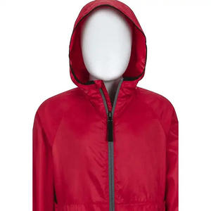 Veste coupe-vent style rue pour hommes couleur personnalisée tissu de toile imperméable polyester nylon solide de haute qualité pour le printemps - Product Image 2