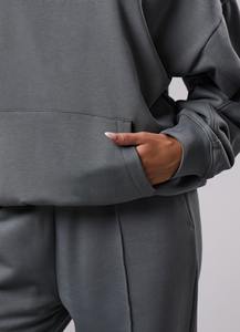 Sweats à capuche grande taille à manches longues de bonne qualité Jogger Running Gym Wear Sweats à capuche pour femmes de dernière conception à la mode - Product Image 5