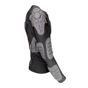 <b>Mens</b> Athletic Training <b>padded</b> <b>shirt</b> Breathable Compression Chest Protection Sports Performance Wear Wholesale - Product Image 4