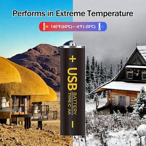 Batterie de lampe torche cylindrique Li-Ion <span class=keywords><strong>rechargeable</strong></span> USB Type-C VICTPOWER <span class=keywords><strong>D</strong></span>-9000 <span class=keywords><strong>D</strong></span> taille <span class=keywords><strong>D</strong></span> 1,5 V 9000 mWh 6000 mAh certifiée CE/FCC - Product Image 6