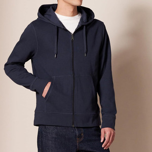 Custom Own Plain <b>Classic</b> Zip Hoodie 100% Cotton Fleece Breathable High Quality Comfortable OEM Customized Street Wear - Product Image 5