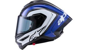 Venta de Casco ALPINE STARS SUPERTECH R10 ARIUS NEGRO BRILLANTE/BLANCO/AZUL MD - Product Image 2