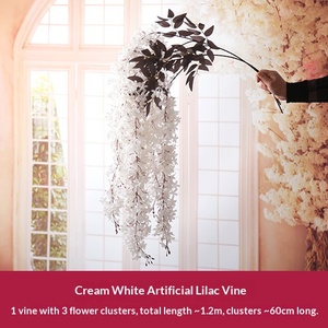 Venta al por Mayor Transfronteriza de Guirnalda de Lirios Artificiales Ecológicos de 120 cm para Decoración de Interiores en Bodas, Hoteles, Navidad y Año Nuevo - Product Image 6