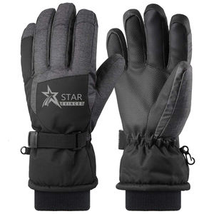 New Fashion Winter Ski <b>Gloves</b> <b>for</b> Snowboarding Waterproof Leather Insulated Economical Price - Product Image 4