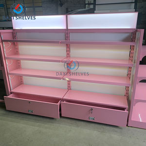 איפור לוח מתלה קוסמטיקה אולמות תצוגה קוסמטיים לעמוד עם אורות הוביל - Product Image 5