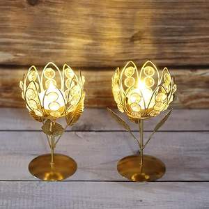 Unique 3.5 Inch Metal <b>Tealight</b> Candle Holder Customized Logo Handmade Durable Home Decor Christmas Diwali Festivals Indoor Wall - Product Image 3