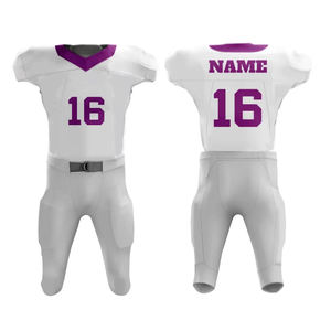 Ropa deportiva Color personalizado Transpirable Uniforme de fútbol hecho a medida Camisetas de fútbol americano Camiseta de fútbol americano para hombres - Product Image 3