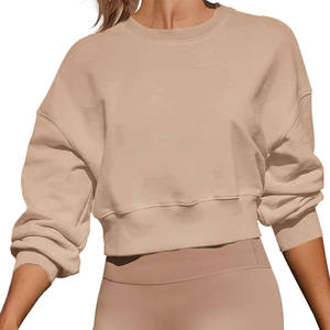 เสื้อครอปสตรีทเสื้อครอปเปิดไหล่คอกลมเสื้อฮิปฮอปสตรีทเสื้อฮู้ดโอเวอร์ไซส์ออกแบบได้ตามต้องการ - Product Image 4