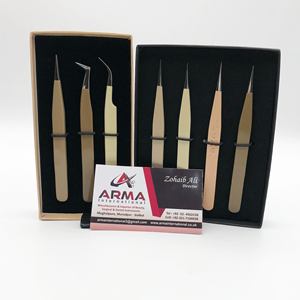 Pinzas para Extensión de Pestañas Personalizadas, Acero Inoxidable con Recubrimiento en Polvo, Agarre Fuerte, Punta Puntiaguda, Logotipo Personalizado - Product Image 4