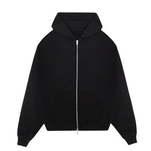 Custom <b>Men's</b> Winter Hoodies High Quality Cotton <b>Zip</b>-Up Fleece Heavyweight Oversized Drop Shoulder <b>Hoodie</b> <b>with</b> <b>Pocket</b> - Product Image 1