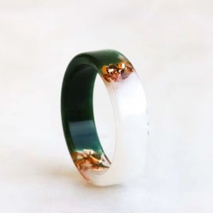 Resin Acrylic Rings Round Shape Handcrafted Love Ring Women Party Jewelry Wholesale Supply for Best Price - Product Image 3