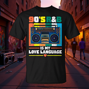 T-shirt vintage anni '90 con design a cassetta per amanti della musica R&B anni '70, '80, '90 - Abbigliamento promozionale - Product Image 3