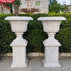 <span class=keywords><strong>Pot</strong></span> de fleurs YOUFINE <span class=keywords><strong>en</strong></span> marbre naturel sculpté à la main pour jardin extérieur, villa de luxe - Product Image 5