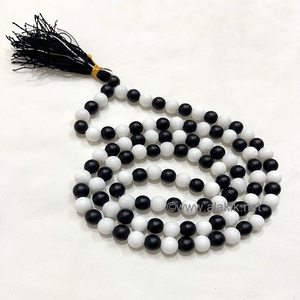 ซัพพลายเออร์ขายส่งของทองแดง Shungite Jap Mala 8มิลลิเมตรหินมาลาลูกปัดสำหรับเรกิและ Chakra บำบัด - Product Image 5