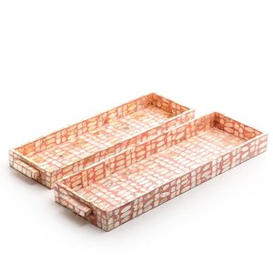 Vajilla de diseño hecho a mano, bandeja de madera para servir, comida y desayuno, bandeja de madera, bandeja para servir de forma Rectangular - Product Image 6