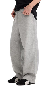 Casual Wide Leg Pants <b>Trousers</b> Heavy Weight 500gsm Baggy Gym Straight Leg Sweatpants - Product Image 3