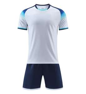 Conjunto de Camiseta y Pantalones Cortos de Fútbol Personalizables con Color Personalizado - Uniforme de Fútbol Unisex para Jóvenes/Adultos - Antibacteriano y Transpirable para Deportes de Equipo - Product Image 2