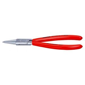 คีมหนีบวงแหวนภายในเคลือบโครเมียมของ Knipex ปลายตรง พร้อมด้ามจับเคลือบพลาสติกสำหรับรูเจาะ - Product Image 1