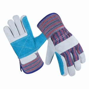 Seguridad Industrial Propósito General Térmico Vaca Split Cuero Reforzado pistola Palma Jardinería Trabajo Guantes de soldadura Hombre Guantes de seguridad - Product Image 2