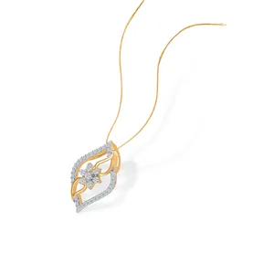 Collar con Colgante de Perla de Agua Dulce y Circonita, Chapado en Rodio y Oro de 14k - Product Image 4