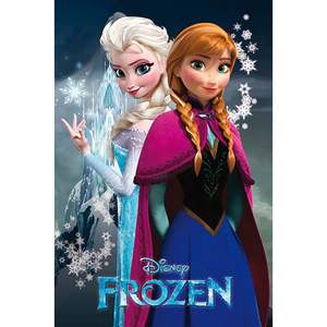Póster Moderno de Frozen 2 en Lienzo, Decoración de Pared con Elsa y Anna - Product Image 2