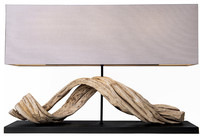 Lampe de table moderne en bois massif vieilli, extensible, couleur personnalisable, mobilier élégant de luxe pour salle à manger d'hôtel