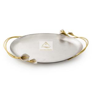 Diseño de lujo Forma atractiva Venta al por mayor Placas de cargador y bandeja Esmalte Trabajo Mesa Cocina Uso Accesorios Al mejor precio - Product Image 4