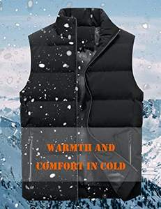 Haut demandé hommes extérieur plus chaud sans manches haute qualité hiver personnalisé grande taille décontracté ample solide sans manches hommes bouffant gilet - Product Image 4