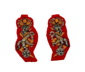 Insignia de Alambre de Latón con Bordado de Hoja de Roble Plateada Mediana, Insignia de Lord Lt Gorgets Cómoda - Product Image 5