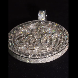 Amuletos Religiosos de Lujo con Diamantes Moissanite VVS, Estilo Hip Hop, Oro Rosa, Diamantes Engastados, Certificado IGI, Personalizados para Hombre y Mujer - Product Image 2