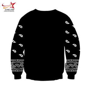 Sudadera elegante de cuello redondo para hombre Sudadera con capucha de invierno de color personalizado con patrón de puente bordado sólido Nueva llegada - Product Image 3