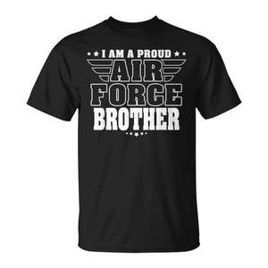 Camiseta Air Force Pride para Personal en Servicio Activo, Diseño Patriótico para Hermanos y Compañeros Militares, Camiseta Promocional - Product Image 1