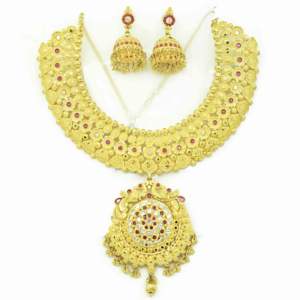 ขายส่งแฟชั่น14K 18K 24K สร้อยคอทองคำเครื่องประดับแบบดั้งเดิมเครื่องประดับขึ้นรูปเครื่องประดับทองเหลืองบรรจุทอง - Product Image 3