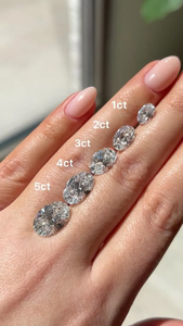 Diamant ovale de luxe de 0,5 carat cultivé en laboratoire, sans défaut, VVS-D, pièce de bijouterie fine - Product Image 3