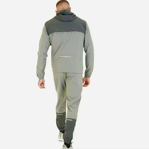2025 personnalisé hommes survêtement coupe-vent tenues Nylon ensemble costume Sport veste piste Jogging demi fermeture éclair survêtements pour hommes - Product Image 4