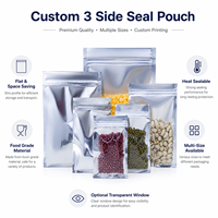 Sac isotherme personnalisé pour collation ou nourriture pour chien, en Mylar 3,5g, avec fermeture éclair transparente en plastique, petit sac refermable congelable