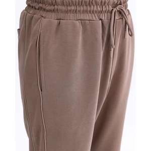 High Quality 500 Gsm Sweats Manufacturer Custom Heavyweight Oversized French Terry 100% Cotton Wide Leg Sweatpants Men - Product Image 1