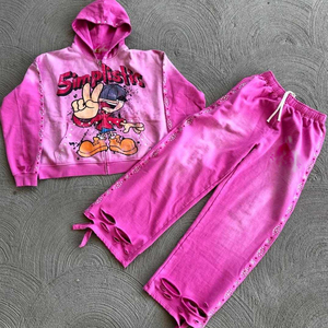 Nouveau style frais personnalisé Logo et Design hommes pull surdimensionné 100% coton survêtements printemps automne survêtement à vendre - Product Image 2