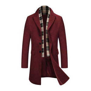 เสื้อโค้ทยาวผู้ชาย เสื้อโค้ทลำลองสำหรับฤดูหนาว เสื้อโค้ทสำหรับกิจกรรมกลางแจ้ง เสื้อโค้ทยาวผู้ชาย เสื้อโค้ทแฟชั่นสำหรับฤดูใบไม้ร่วงและฤดูหนาว เสื้อโค้ทยาวผู้ชาย - Product Image 1