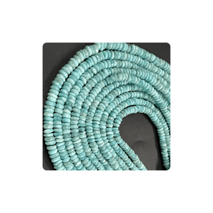 Haute qualité naturel dominicain bleu Larimar facettes Rondelle perles haute qualité 4-5mm pour la fabrication de bijoux perles en vrac - Product Image 2