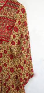 Robe longue Maxi de haute qualité Fabricant en gros de vêtements de plage en coton marocain Maillot de bain Cover Ups Imprimé Femmes Bouton naturel - Product Image 4