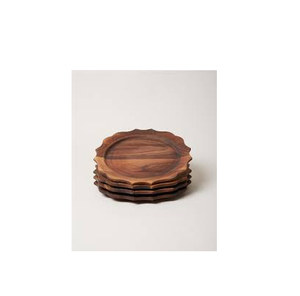 Plateau de service rond en bois d'acacia Offre Spéciale, assiette de chargeur pour les aliments, les collations, les fruits, le pain et l'utilisation artisanale à bas prix - Product Image 1