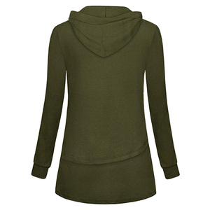 Ladies Fleece Zipper-Up Hoodie Winter Warm Soft Plush Oversized Sweatshirt Casual Streetwear Gym Travel Wear 100% Cotton Lined - Product Image 3