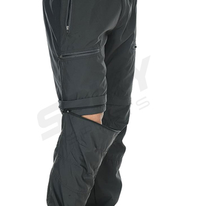 Pantalon cargo convertible à bretelles utilitaires avec panneau amovible et pantalon de travail urbain technique à séchage rapide - Product Image 4