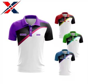 High Quality Summer <b>Men's</b> Short Sleeve <b>T</b>-<b>Shirt</b> Breathable Embroidered for Polo with Solid Pattern Canvas Fabric Plain Dyed - Product Image 5