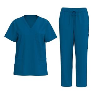 Vêtements de travail de dentiste dentaire pour femmes avec logo personnalisé Costume de salle d'opération avec gommage antistatique Ensembles d'uniformes - Product Image 1