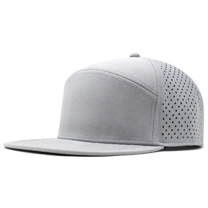 Compre Gorra de Béisbol Deportiva Personalizada con Logotipo, Gorra Trucker de 7 Paneles con Corte Láser, Gorra Impermeable con Visera Plana - Product Image 1