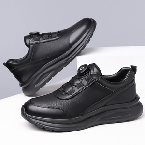Sneakers da Uomo per Palestra, Nero Puro, Scarpe Sportive alla Moda, Leggere e Traspiranti, <span class=keywords><strong>Senza</strong></span> <span class=keywords><strong>Lacci</strong></span>, per Camminata e Tennis - Product Image 1